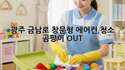 광주 금남로 창문형 에어컨 청소🧹 곰팡이 OUT!